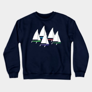 Flying Scot Sailboats Racing Crewneck Sweatshirt